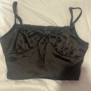 Satin Black Top